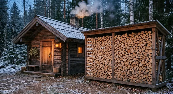 Укладка дров в Мосрентгене, улица Заречная, 41Б